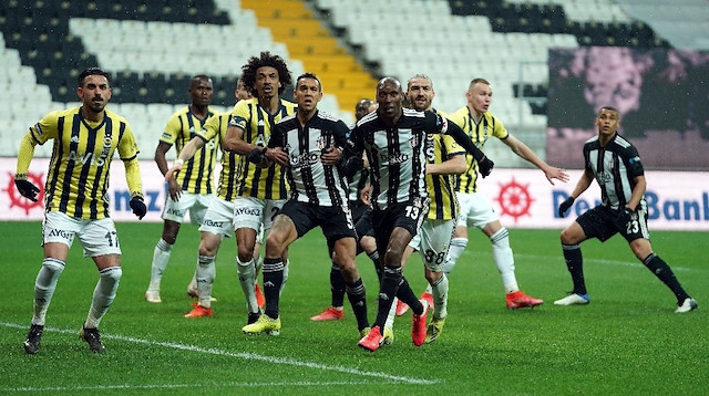 ​Beşiktaş-Fenerbahçe karşılaşmasından bir kare