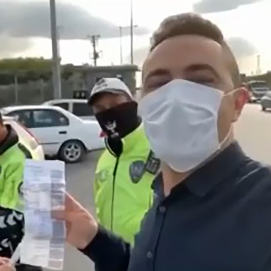 Polis helikopterini görüntüleyen sürücüye ceza: Ben merak ettim çektim, siz bu hataya düşmeyin