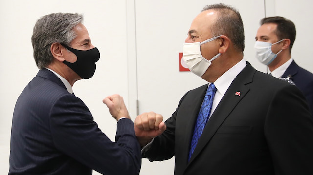 Çavuşoğlu, ABD Dışişleri Bakanı Blinken ile bir araya geldi.