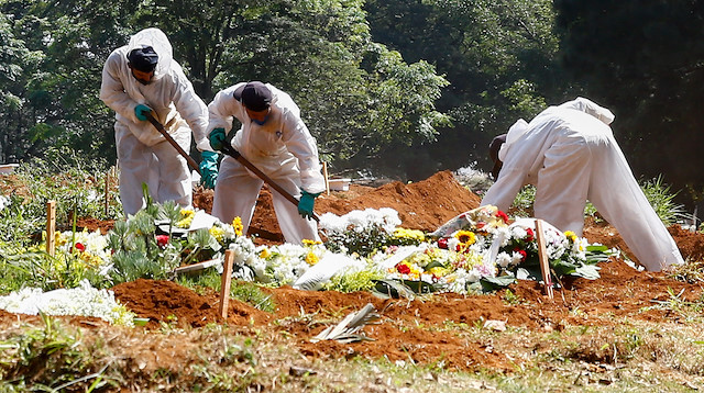 File photo: COVID-19 cemetery in Brazil

