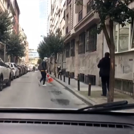 Şişli’de değnekçi suçüstü yakalandı