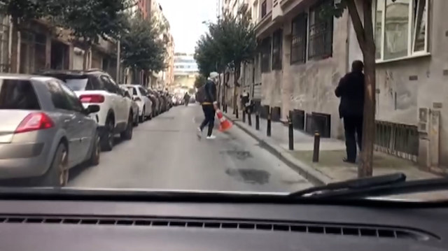 Şişli’de değnekçi suçüstü yakalandı