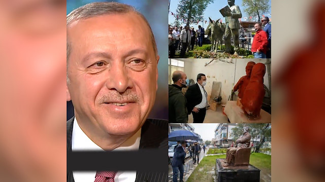 AK Parti'den CHP'ye 'heykel' göndermeli 1 Nisan paylaşımı
