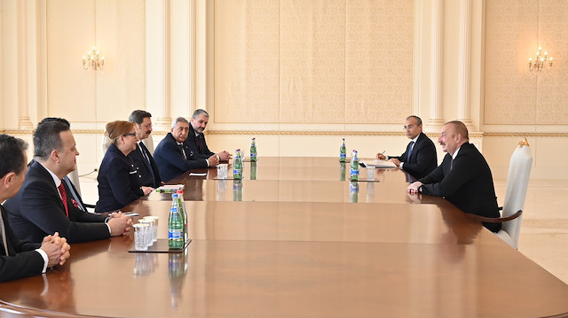 Aliyev kabulde, Türk halkının desteğini her zaman hissettiklerini belirtti.