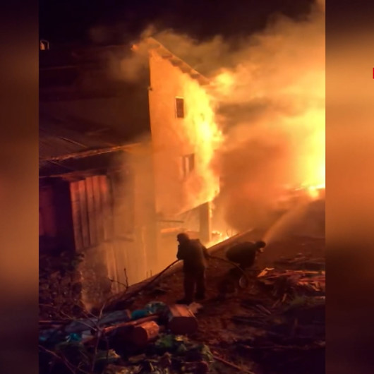 Artvin alevlere teslim: Ortaköyde 7 ev yanarak küle döndü