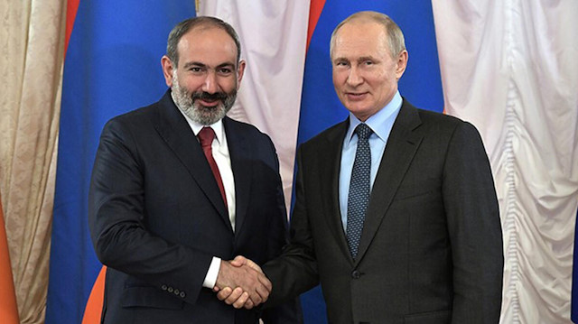 Ermenistan Başbakanı Nikol Paşinyan - Rusya Devlet Başkanı Vladimir Putin