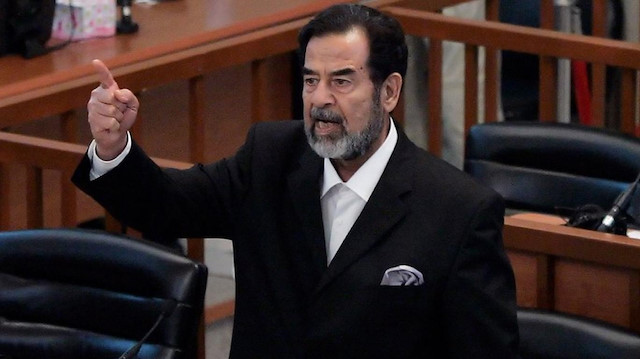 Irak'ın devrik lideri Saddam Hüseyin.