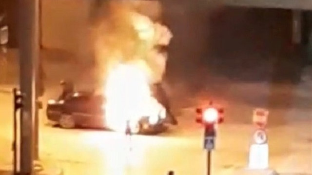 Bursa’da seyir halindeki araç alev alev yandı