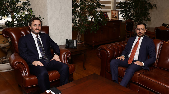 İletişim Başkanı Altun'dan AA'nın yeni Genel Müdürü Karagöz'e 'hayırlı olsun' ziyareti
