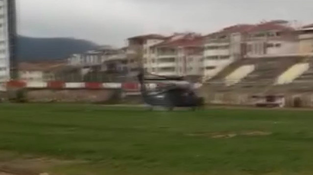 Bakan Soylu’yu taşıyan helikopter yoğun sis nedeniyle Bilecik’e acil iniş yaptı