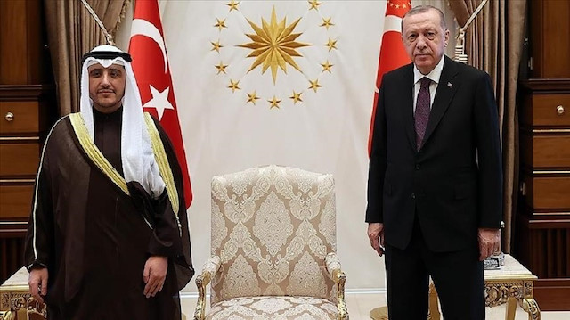Turkish president meets Kuwaiti foreign minister
