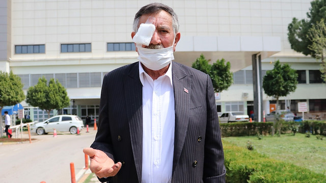 Yedi saat ameliyatta kalan Mustafa Hayatoğlu gözünü kaybetti.