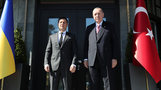 Cumhurbaşkanı Erdoğan, Ukrayna Devlet Başkanı Zelenskiy ile görüştü.