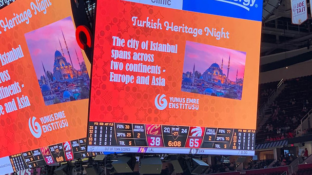 NBA maçında Türk gecesi düzenlendi. 
