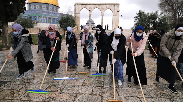 Mescid-i Aksa'da ramazan hazırlıkları tamamlandı.

