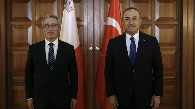 Dışişleri Bakanı Mevlüt Çavuşoğlu ve Malta Cumhuriyeti Dışişleri ve Avrupa İşleri Bakanı Evarist Bartolo