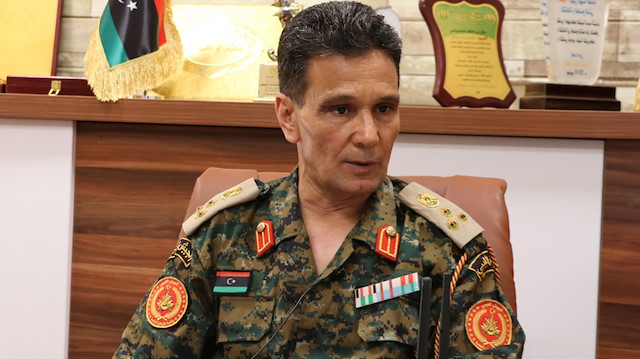 Libya ordusuna bağlı Sirte ve Cufra Operasyon Dairesi Sözcüsü General Abdulhadi Dırah