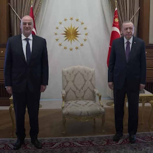 Cumhurbaşkanı Erdoğan, Yunanistan Dışişleri Bakanı Dendiası kabul etti