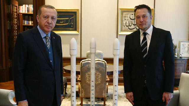 Cumhurbaşkanı Recep Tayyip Erdoğan, Space X şirketinin kurucusu Elon Musk'u kabul etmişti. 