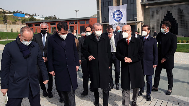 Cumhurbaşkanı Erdoğan, Marmara Üniversitesi Recep Tayyip Erdoğan Külliyesi inşaat alanını ziyaret etti.