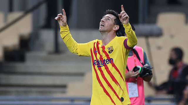 Messi'nin gol sevinci