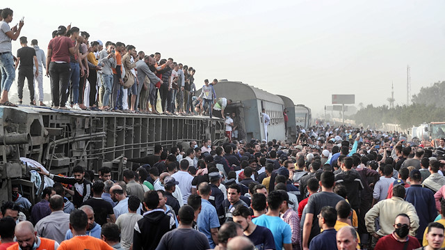 Mısır'da tren kazası meydana geldi.
