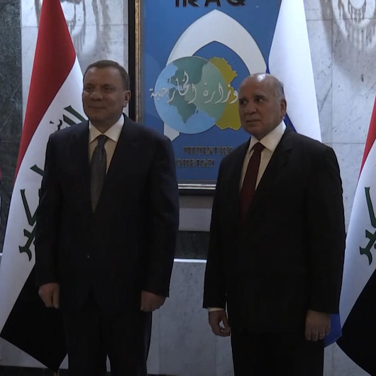 Rusya Başbakan Yardımcısı Yuriy Borisov, Irak Dışişleri Bakanı Fuad Hüseyin ile bir araya geldi