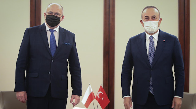Dışişleri Bakanı Çavuşoğlu Polonyalı mevkidaşı ile bir araya geldi.