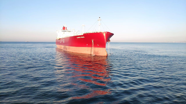 Marmara Denizi'nde tanker arızası.
