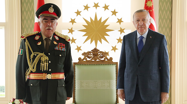 Afganistan eski Cumhurbaşkanı  ve Cumhurbaşkanı Erdoğan  