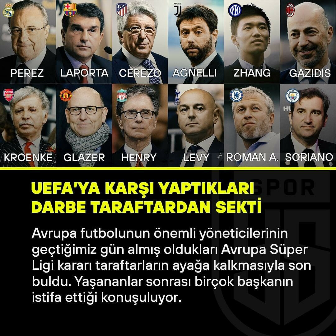 Avrupa Süper Ligi projesi başlamadan dağıldı.