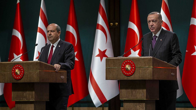 KKTC Cumhurbaşkanı Ersin Tatar, Cumhurbaşkanı Erdoğan'la görüşecek.
