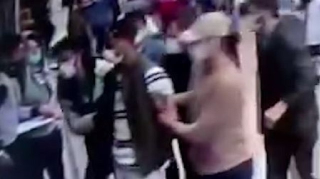 Otogarda patlayıcıyla yakalanan şüphelinin gözaltına alınma anı kamerada