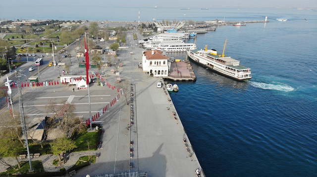 Tam kapanma sonrası Kadıköy ve Üsküdar'da meydanlar sessizliğe büründü