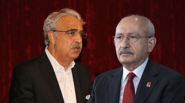 HDP'li Mithat Sancar ve CHP Genel Başkanı Kemal Kılıçdaroğlu