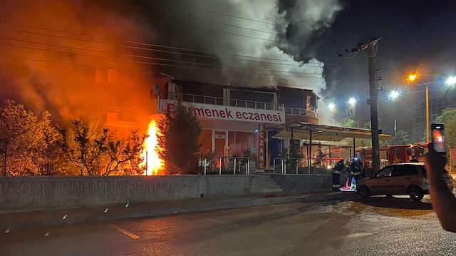 Kapalı olan restoranda korkutan patlama