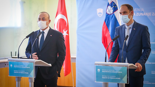 Dışişleri Bakanı Çavuşoğlu ve Sloven mevkidaşı Logar 