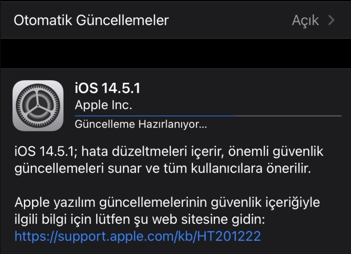 Yeni iOS güncellemesi genel olarak hata düzeltmelerinin yanı sıra WebKit'ten kaynaklanan sorunları da ortadan kaldırıyor.