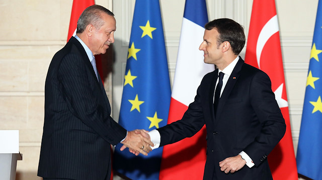 Cumhurbaşkanı Erdoğan ve Fransa Cumhurbaşkanı Macron