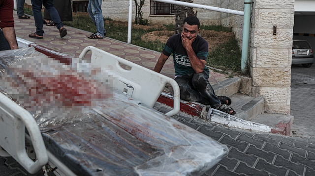 İsrail'in Gazze'ye hava saldırılarında çok sayıda kişi yaralandı.

