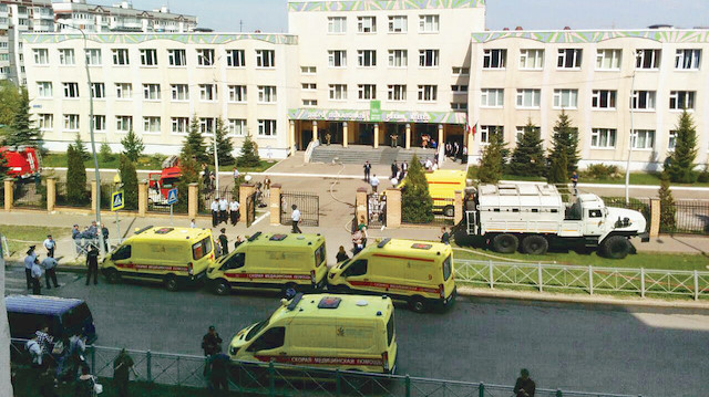 Okula yapılan silahlı saldırıda öğrencilerin hayatını kaybetmesi nedeniyle Tataristan’da 12 Mayıs yas günü ilan edildi.