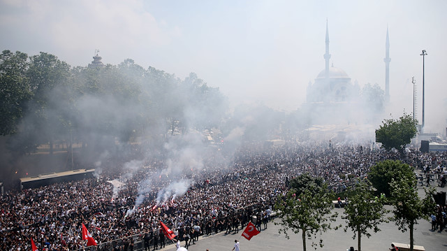 Beşiktaş'ın şampiyonluk kutlamasından (2017)