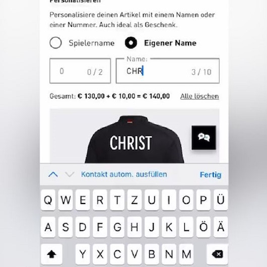 Adidasın sipariş sayfasında forma üzerine Hristiyan Yahudi ve Budist yazılabiliyor ancak İslam yazılamıyor
