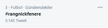Taraftarların, #RangnickFenere çalışması