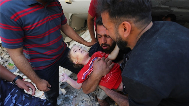 بينهم 55 طفلا.. ارتفاع شهداء العدوان الإسرائيلي على غزة إلى 188