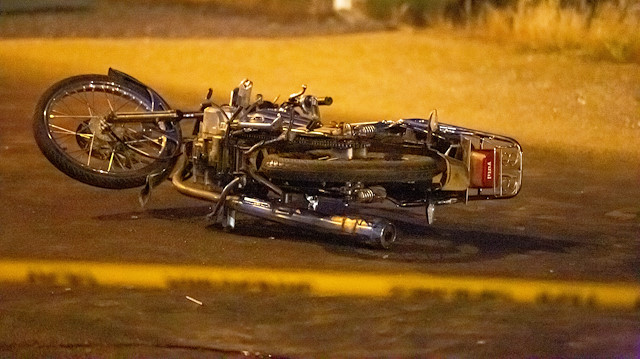 Kazada motosiklet sürücüsü hayatını kaybetti. 
