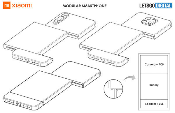 Xiaomi modüler telefon.