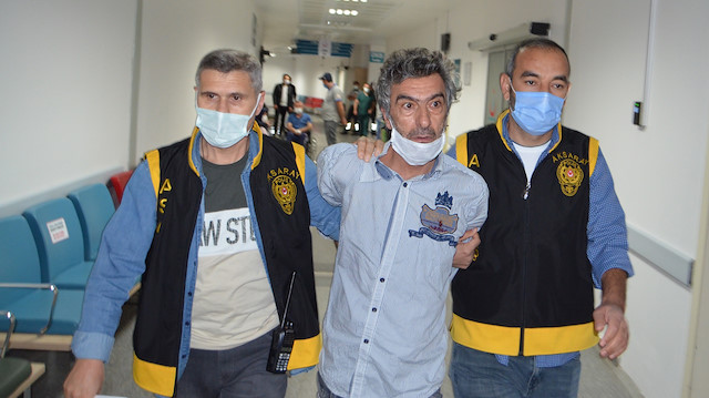 Adliyeye sevk edilen Çınar, sağlık kontrolü için Aksaray Eğitim ve Araştırma Hastanesi'ne götürüldü.