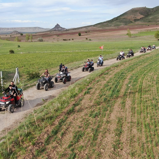 Bu köyde traktör yok ATV var