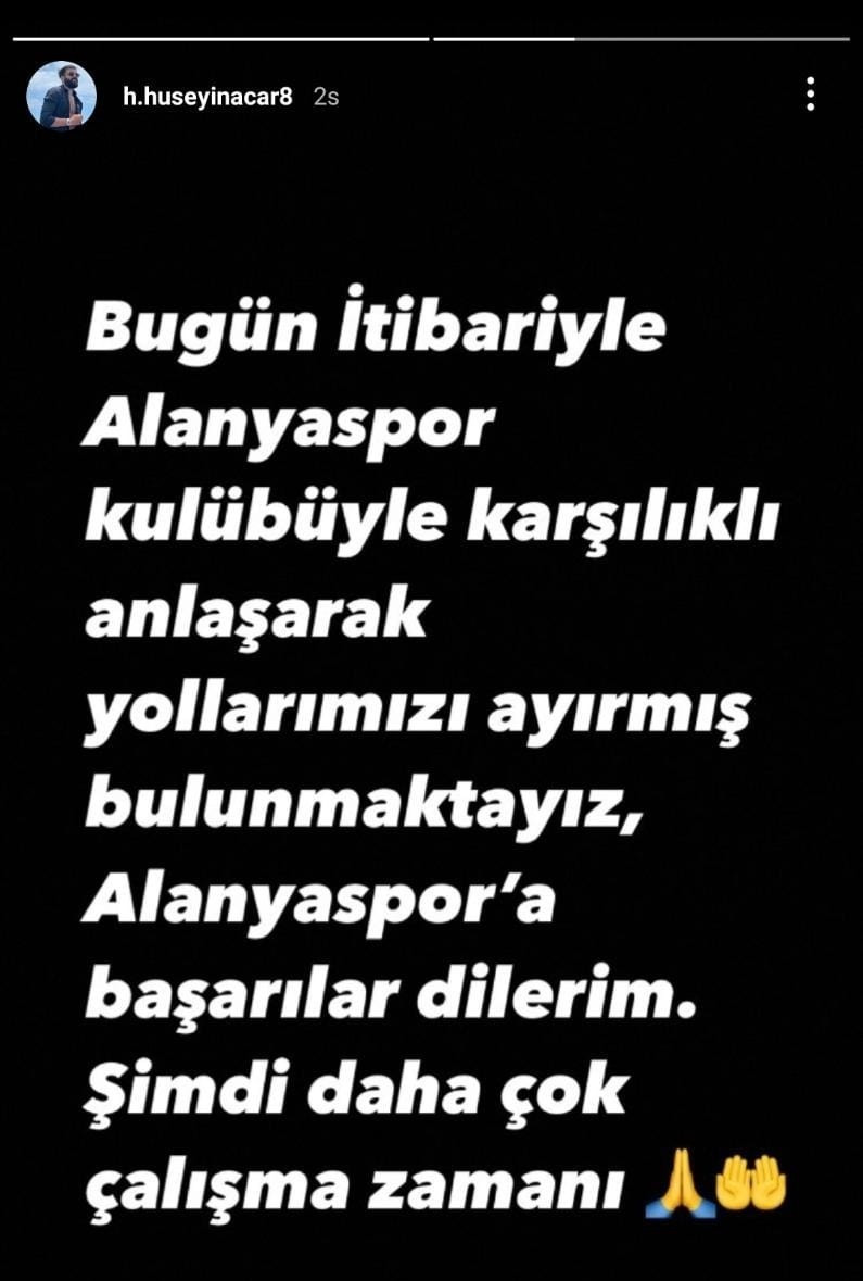 Hasan Hüseyin Acar'ın açıklaması